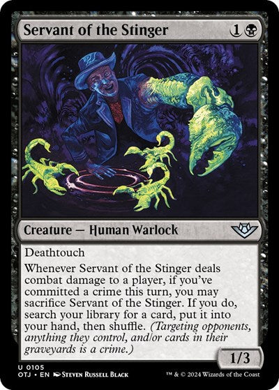 Servant of the Stinger (Outlaws of Thunder Junction) Medium Play Foil