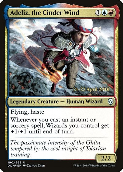 Adeliz, the Cinder Wind (Promos: Prerelease Cards) Light Play Foil