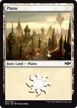 Plains (Ravnica Allegiance) Light Play Foil