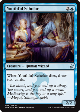 Youthful Scholar (Dragons of Tarkir) Medium Play Foil