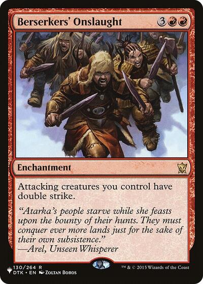Berserkers' Onslaught (The List) Near Mint