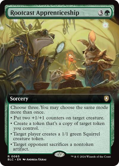 Rootcast Apprenticeship (Extended Art) (Commander: Bloomburrow) Light Play