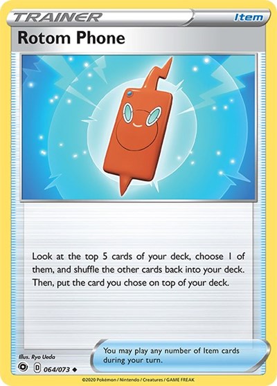 Rotom Phone (Champion's Path) Light Play Reverse Holofoil