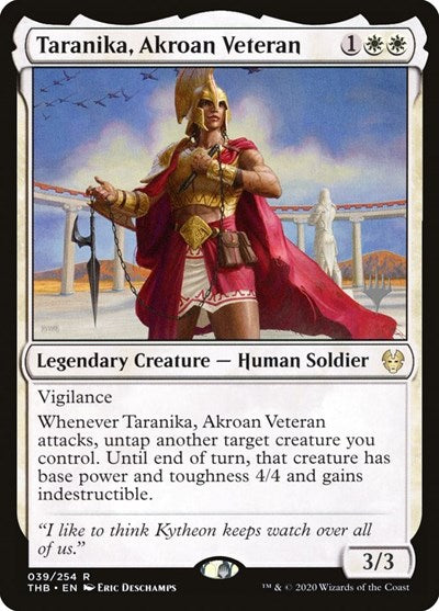 Taranika, Akroan Veteran (Promo Pack: Theros Beyond Death) Near Mint