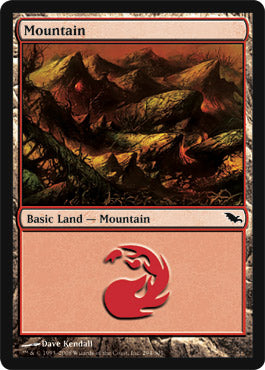 Mountain (295) (Shadowmoor) Light Play Foil