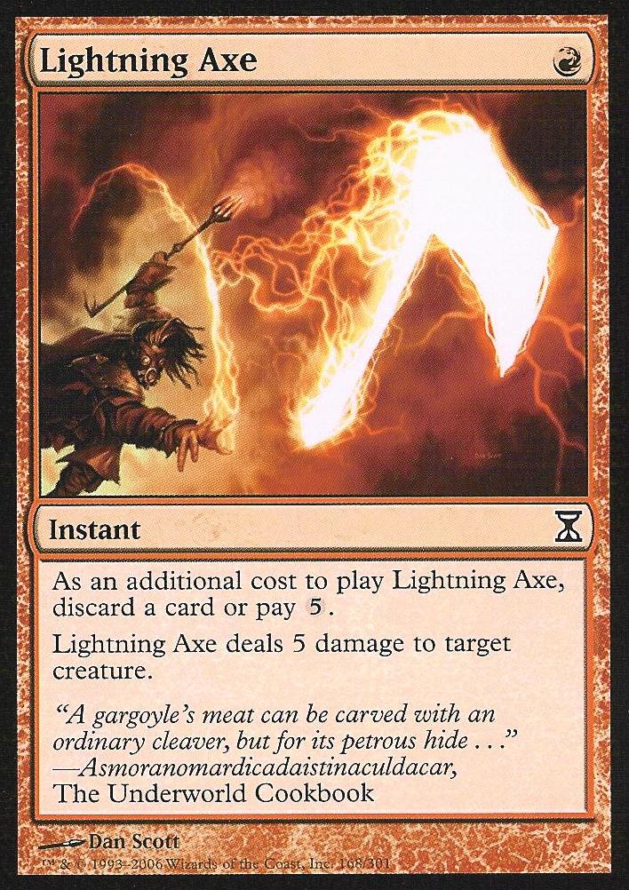 Lightning Axe (Time Spiral) Medium Play Foil