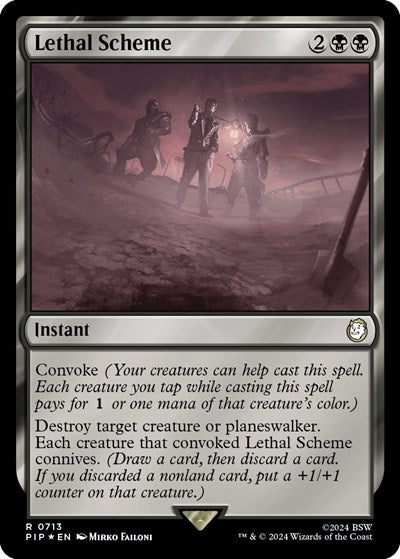 Lethal Scheme (Surge Foil) (Universes Beyond: Fallout) Near Mint Foil