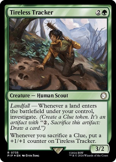 Tireless Tracker (Surge Foil) (Universes Beyond: Fallout) Light Play Foil