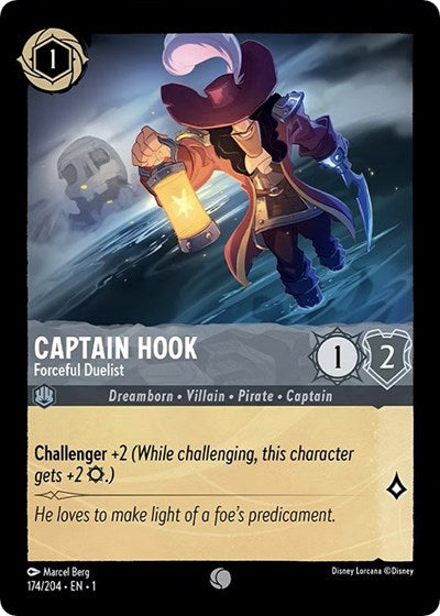 Captain Hook - Forceful Duelist (The First Chapter) Near Mint Cold Foil