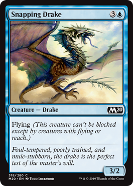 Snapping Drake (Magic 2020 Core Set) Near Mint