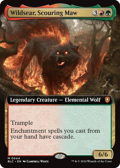 Wildsear, Scouring Maw (Extended Art) (Commander: Bloomburrow) Light Play Foil