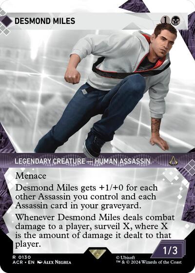 Desmond Miles (Showcase) (Universes Beyond: Assassin's Creed) Light Play