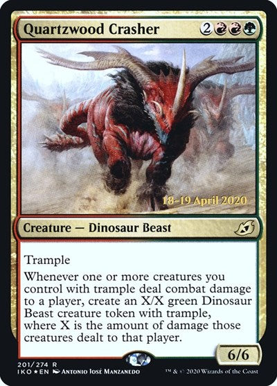 Quartzwood Crasher (Promos: Prerelease Cards) Light Play Foil