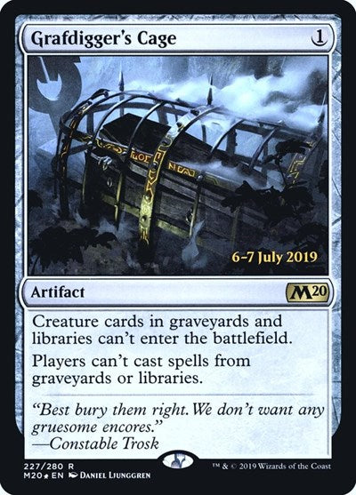 Grafdigger's Cage (Promos: Prerelease Cards) Medium Play Foil