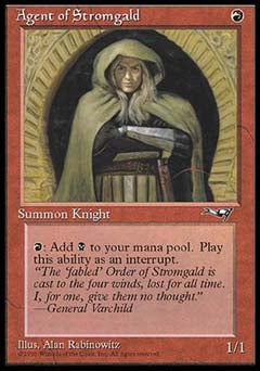 Agent of Stromgald (Crossed arms) (Alliances) Heavy Play