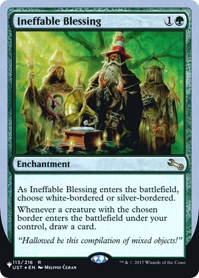 Ineffable Blessing (C) (The List) Light Play Foil
