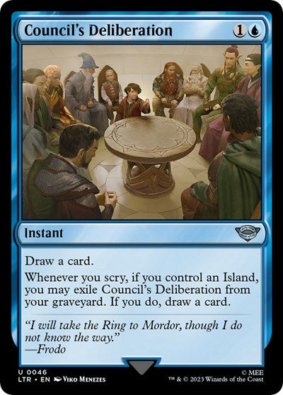 Council's Deliberation (Universes Beyond: The Lord of the Rings: Tales of Middle-earth) Light Play Foil