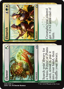 Flower Flourish (Guilds of Ravnica) Light Play Foil