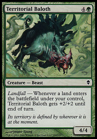 Territorial Baloth (Zendikar) Light Play Foil