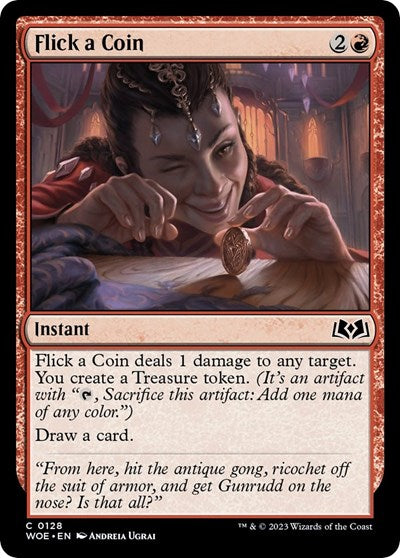 Flick a Coin (Wilds of Eldraine) Damaged / Poor Foil