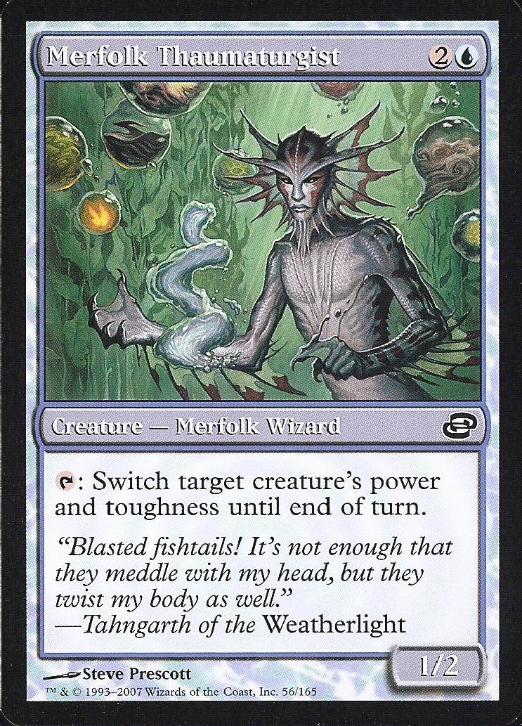 Merfolk Thaumaturgist (Planar Chaos) Heavy Play Foil