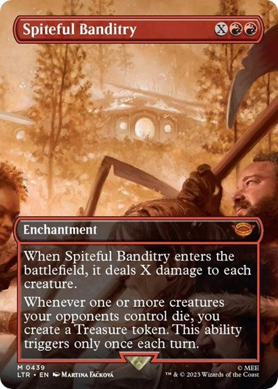 Spiteful Banditry (Borderless) (Universes Beyond: The Lord of the Rings: Tales of Middle-earth) Medium Play