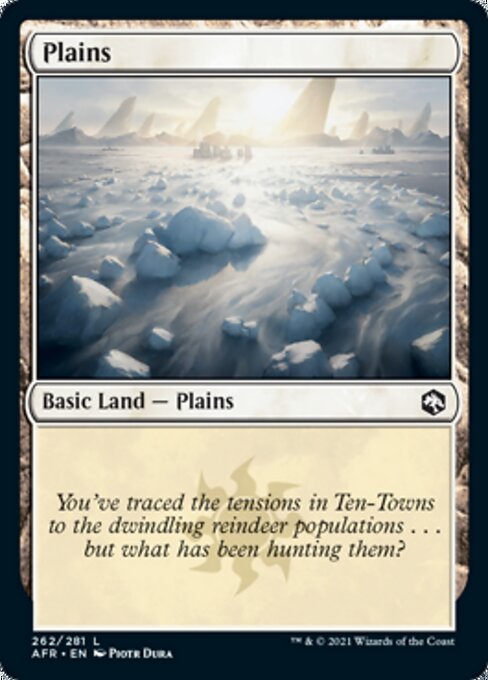 Plains (262) (Adventures in the Forgotten Realms) Near Mint Foil
