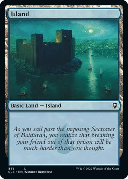 Island (455) (Commander Legends: Battle for Baldur's Gate) Near Mint Foil