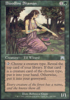 Bloodline Shaman (Onslaught) Medium Play Foil