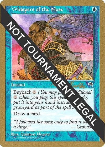 Whispers of the Muse - 1998 Randy Buehler (TMP) (World Championship Decks) Light Play