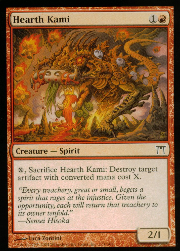 Hearth Kami (Champions of Kamigawa) Light Play Foil