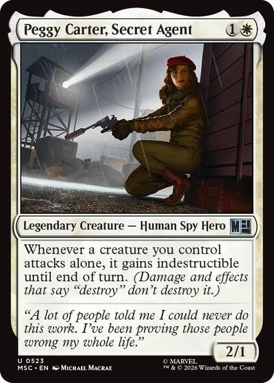 Peggy Carter, Secret Agent (Commander: Marvel Super Heroes) Near Mint