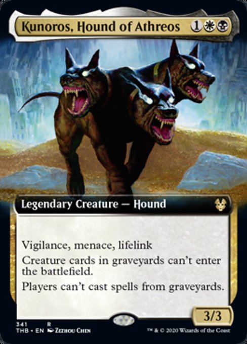 Kunoros, Hound of Athreos (Extended Art) (Theros Beyond Death) Light Play