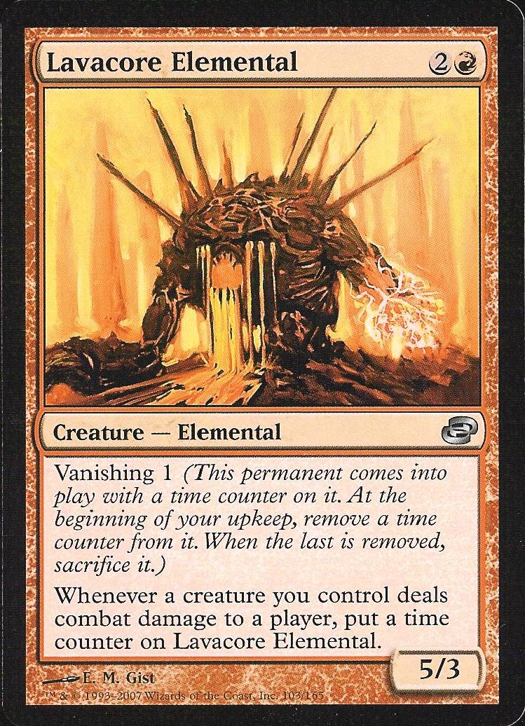 Lavacore Elemental (Planar Chaos) Heavy Play