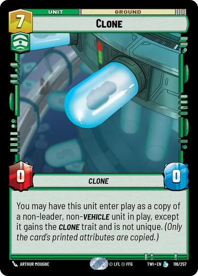 Clone (Twilight of the Republic) Near Mint Foil