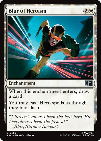 Blur of Heroism (Commander: Marvel Super Heroes) Near Mint