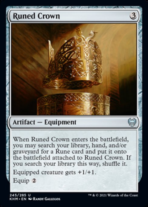 Runed Crown (Kaldheim) Light Play Foil