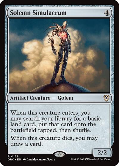 Solemn Simulacrum (Commander: Aetherdrift) Near Mint