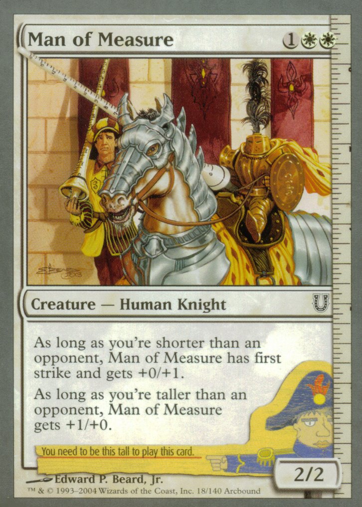 Man of Measure (Unhinged) Near Mint Foil