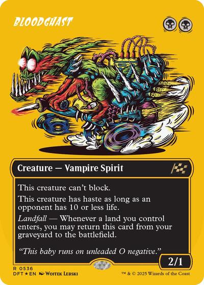 Bloodghast (Borderless) (First-Place Foil) (Aetherdrift) Near Mint Foil