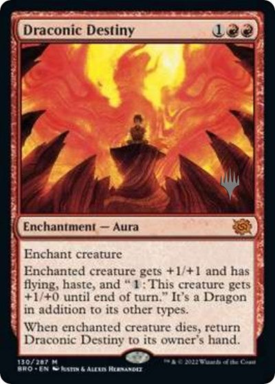 Draconic Destiny (Promo Pack: The Brothers War) Near Mint Foil