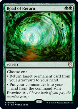 Road of Return (Commander 2019) Medium Play