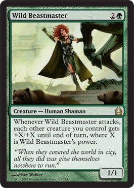 Wild Beastmaster (Return to Ravnica) Heavy Play