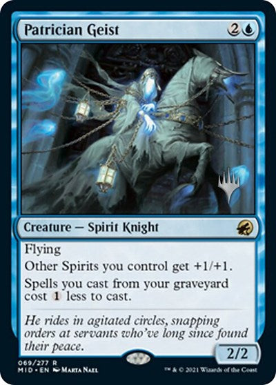 Patrician Geist (Promo Pack: Innistrad: Midnight Hunt) Light Play