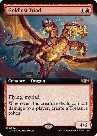 Goldlust Triad (Extended Art) (Commander: Tarkir: Dragonstorm) Near Mint