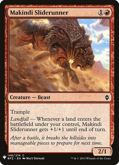 Makindi Sliderunner (Mystery Booster) Near Mint