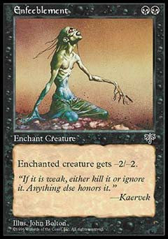 Enfeeblement (Mirage) Medium Play