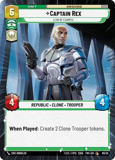 Captain Rex Lead by Example (Hyperspace) (Twilight of the Republic) Near Mint Foil