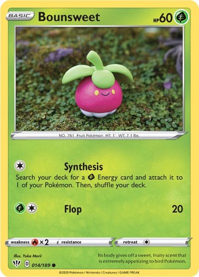 Bounsweet (SWSH03: Darkness Ablaze) Light Play Reverse Holofoil