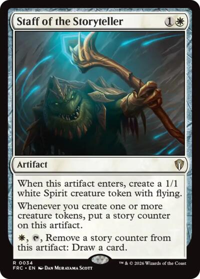 Staff of the Storyteller (Commander: Reality Fracture) Near Mint